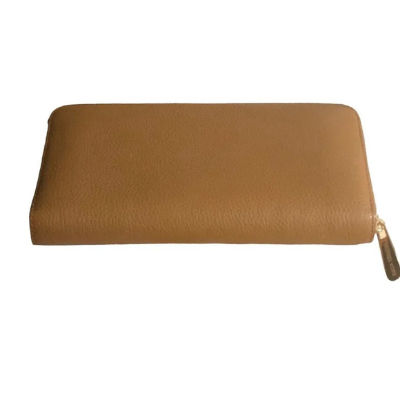 MICHAEL KORS MK British Tan XL Zip Around Continental Travel Clutch Wallet - Picture 8 of 10